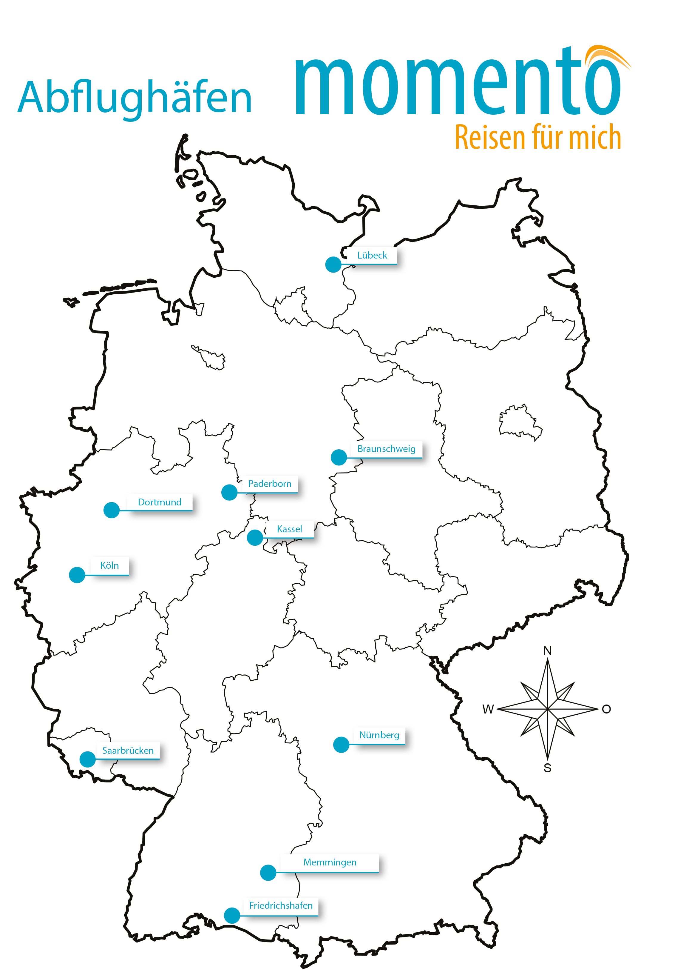 Abflughäfen in Deutschland - Stand 07 2019