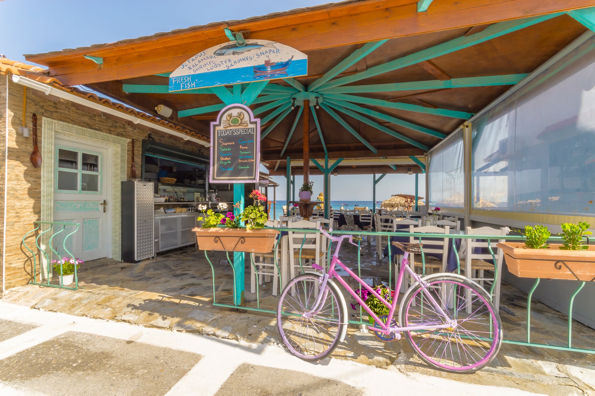 Griechenland Samos Kokkari Beach Restaurant
