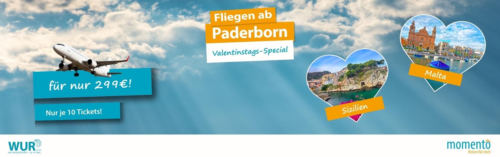 Direktflüge ab Paderborn - exklusive Sonderflüge zu beliebten Sonnenzielen!